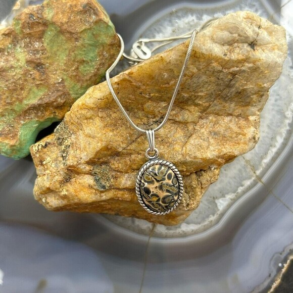 Carolyn Pollack Sterling Picture Jasper Pendant with 16" Necklace For Women - Picture 5 of 10